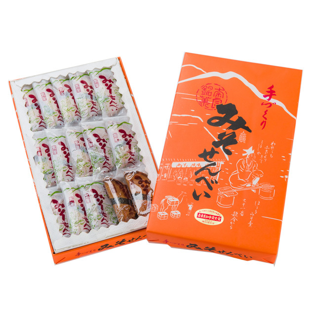 奈良銘菓五徳味噌のせんべい（21枚入り）みそせんべい