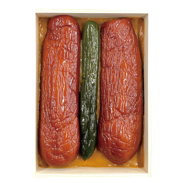 本家寿吉屋　瓜・胡瓜（二種）奈良漬詰合せ【はこ32】600 g