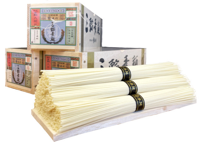 ミニ木箱入り　手延べそうめん